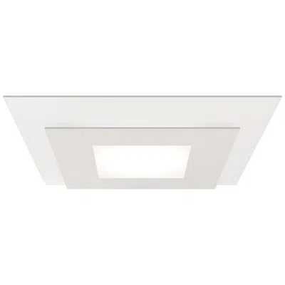 Sonneman Offset 20" Square Led Surface Mount - Textured White