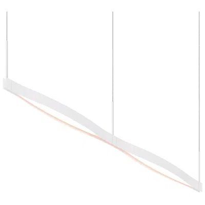 Sonneman Ola 55" Wide Satin White Led Kitchen Island Light Pendant