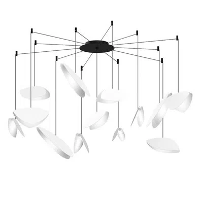 Sonneman Papillons™ Light Unique Geometric Led Pendant In Satin White
