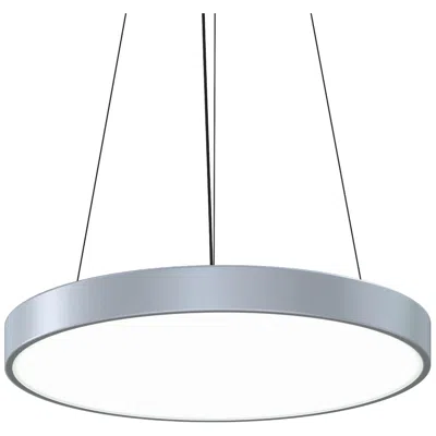 Sonneman Pi 24" Round Led Pendant W/20' Cord (3500k) - Satin Aluminum