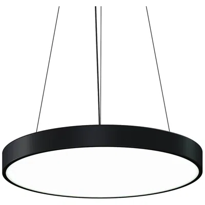 Sonneman Pi 24" Round Led Pendant W/20' Cord (3500k) - Satin Black