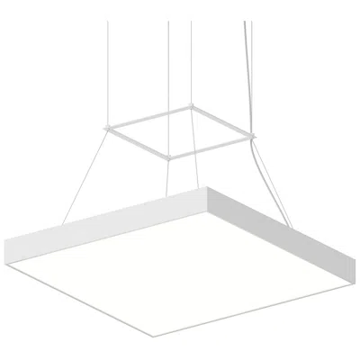 Sonneman Pi 24" Wide Satin White 3500k Led Square Pendant
