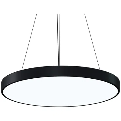 Sonneman Pi 30" Round Led Pendant W/20' Cord (3500k) - Satin Black