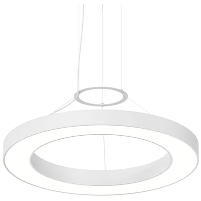 Sonneman Pi 30" Wide Satin White 3500k Led Round Ring Pendant