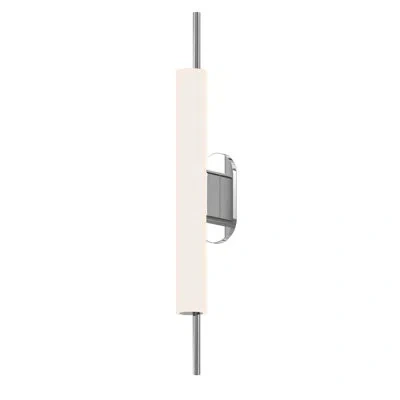 Sonneman Piccolo Encore™ 2 - Bulb 24" H Led Outdoor Armed Sconce In Polished Chrome