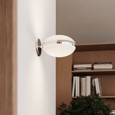 Sonneman Pillow Metal Led Armed Sconce In Silver