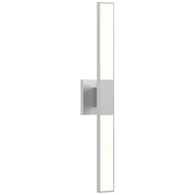 Sonneman Planes™ 24 1/4"h Bright Satin Aluminum 2-led Sconce