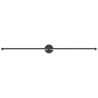 Sonneman Purolinear 49.25" Wide 2-light Satin Black Led Wall Bar
