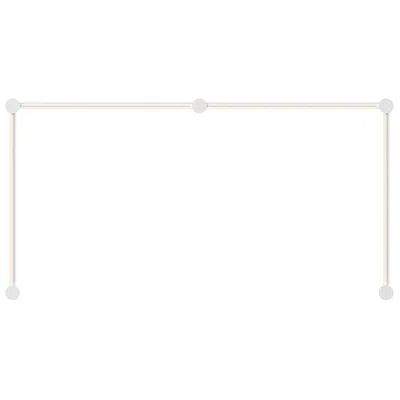Sonneman Purolinear 49.25" Wide 4-light Satin White Led Wall Bar