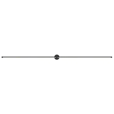 Sonneman Purolinear 97.25" Wide 2-light Satin Black Led Wall Bar