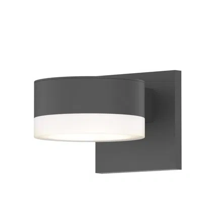 Sonneman Reals 2 - Bulb 4.63" H Integrated Led Outdoor Armed Sconce In Gray
