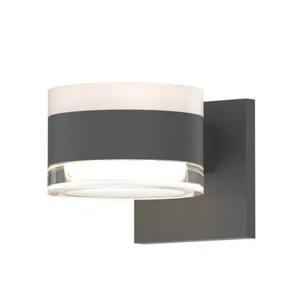Sonneman Reals 2 - Bulb 4.63" H Led Outdoor Armed Sconce In Gray