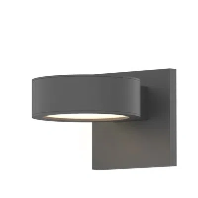 Sonneman Reals 4.5" H Integrated Led Outdoor Armed Sconce In Gray