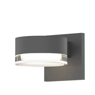 Sonneman Reals Led Outdoor Armed Sconce In Gray