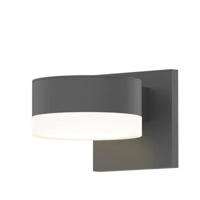 Sonneman Reals Led Outdoor Armed Sconce In Gray