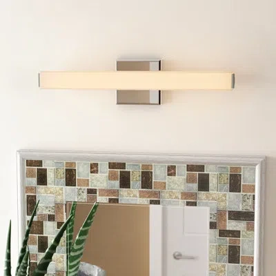 Sonneman Sq-bar Led Vanity Light - 18" In Polished Chrome