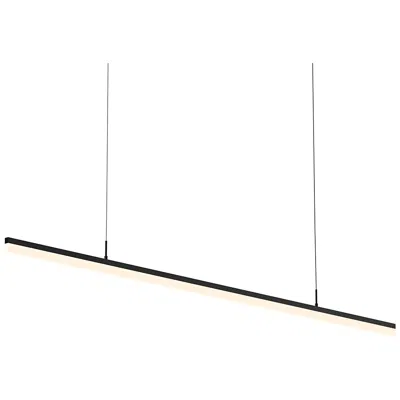Sonneman Stiletto 71 1/4" Wide Satin Black Led Pendant Light