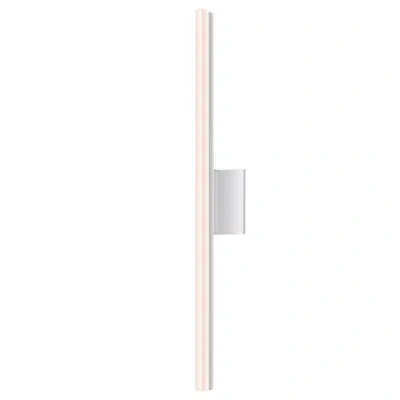 Sonneman Stiletto Dimmable Led Wall Sconce - 32" In Bright Satin Aluminum