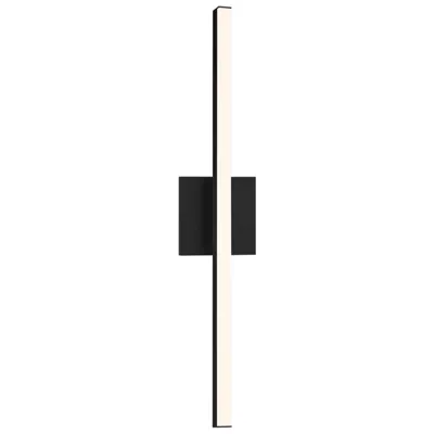 Sonneman Stix 24 3/4" High Satin Black Led Wall Sconce