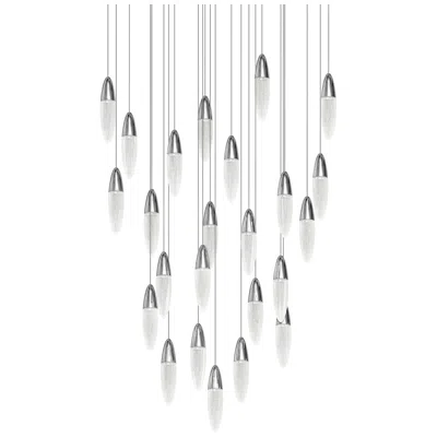 Sonneman Sultana 37" Wide Polished Chrome 24-light Led Round Pendant