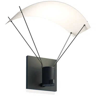 Sonneman Suspenders 10" High Satin Black Led Wall Sconce