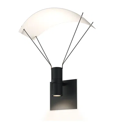 Sonneman Suspenders 11.75" High Satin Black Led Wall Sconce