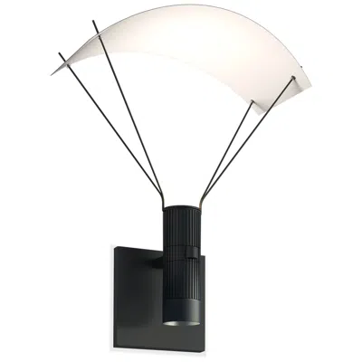Sonneman Suspenders 12.75" High Satin Black Led Wall Sconce