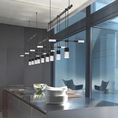 Sonneman Suspenders® 19 - Light Sputnik Led Chandelier In Stain Black