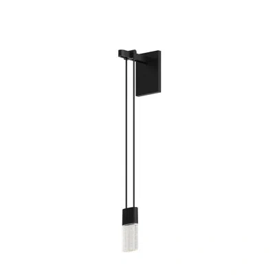 Sonneman Suspenders 1-light Led Wall Sconce In Satin Black