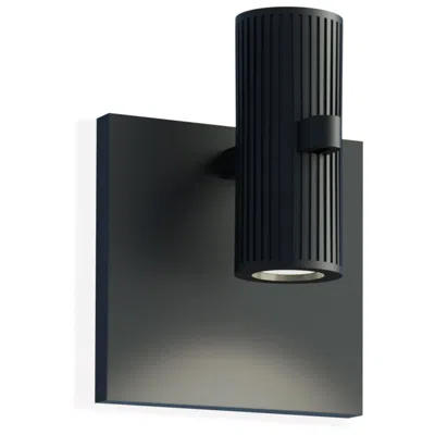 Sonneman Suspenders 3.75" High Satin Black Led Wall Sconce
