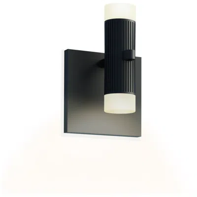Sonneman Suspenders 5.75" High Satin Black Led Wall Sconce