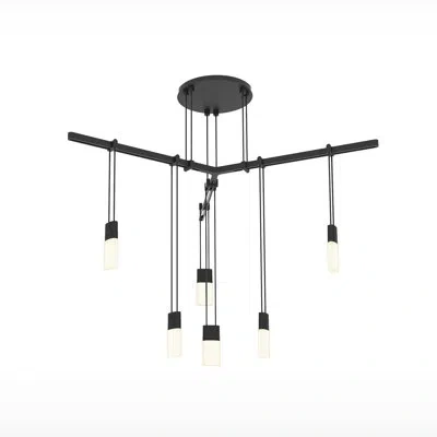 Sonneman Suspenders® 6 - Light Cluster Geometric Led Pendant