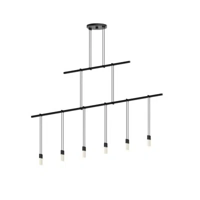 Sonneman Suspenders™ 6 - Light Kitchen Island Linear Led Pendant