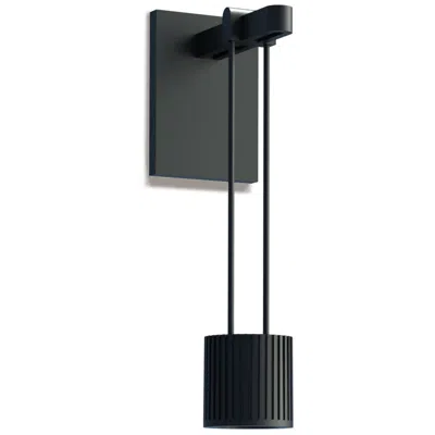 Sonneman Suspenders 8" High Satin Black Led Wall Sconce