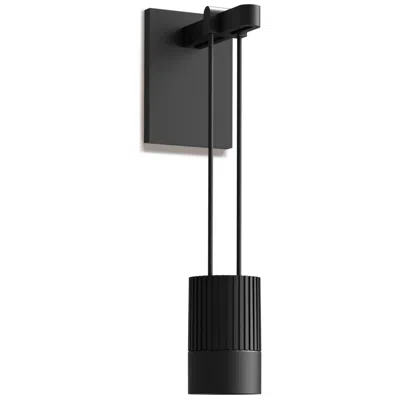 Sonneman Suspenders 9" High Satin Black Led Wall Sconce