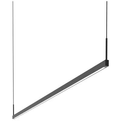 Sonneman Thin Line 72" Wide Satin Black One-sided 2700k Led Pendant