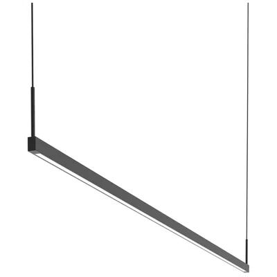Sonneman Thin.line 72" Wide Satin Black Two-sided 3500k Led Pendant