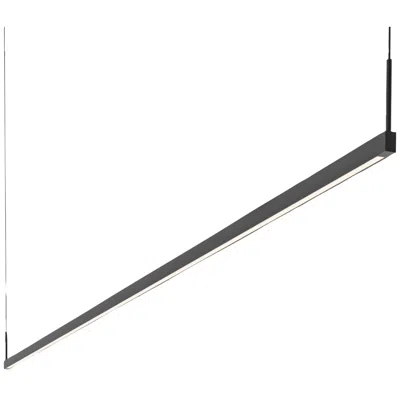Sonneman Thin-line 96"w Satin Black Led Island Pendant Light