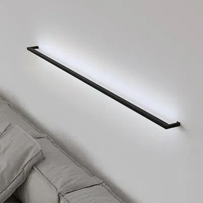 Sonneman Thin-line Led Indirect Wall Bar - 8' - 3000k In Satin Black