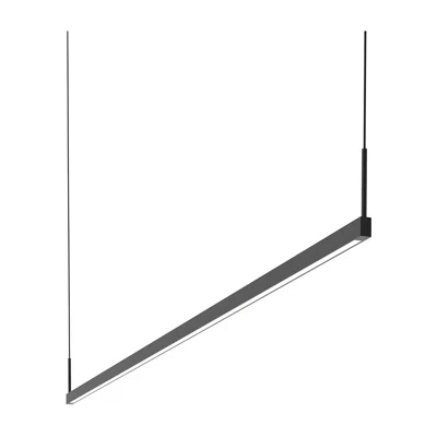 Sonneman Thin-line One-sided Led Pendant 6' Satin Black 3000k 240" Cable