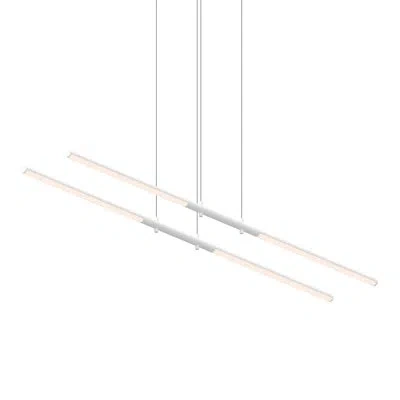 Sonneman Tik-tak™ 4 - Light Unique Geometric Led Pendant In Satin White