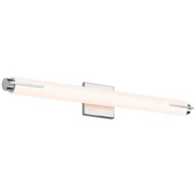 Sonneman Tubo Slim 25 1/2"w Chrome Led Bath Light With White Glass