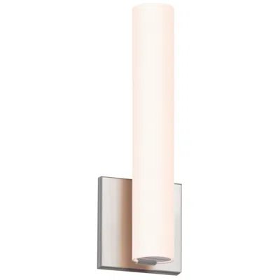 Sonneman Tubo Slim Led 12" Led Sconce - Satin Nickel