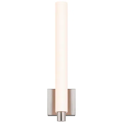 Sonneman Tubo Slim Led 18" Led Sconce - Satin Nickel
