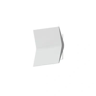 Sonneman Turo Aluminum Led Flush Mounted Sconce In Satin White