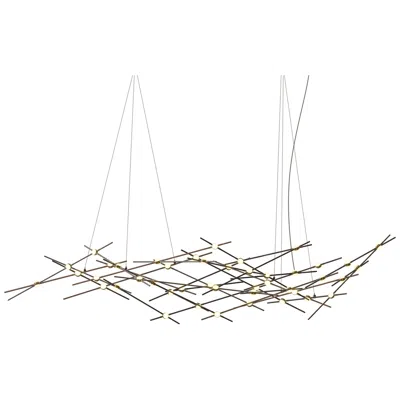 Sonneman Ursa Major 92.75"w 44.l Espresso Black Led Chandelier-white 3000/120" Cable