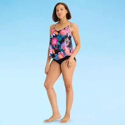 Sonnet Shores Womens High Waist Bikini Swimsuit Bottom In Multi