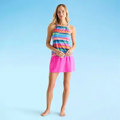 Sonnet Shores Womens Striped Tankini Swimsuit Top In Multiple Colors
