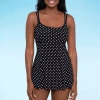 Sonnet Shores Womens Swim Dress In Black