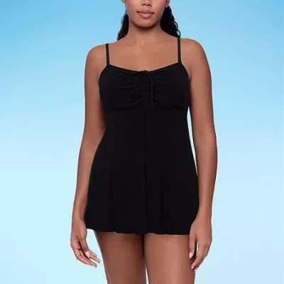 Sonnet Shores Womens Plus Swim Dress In Pink